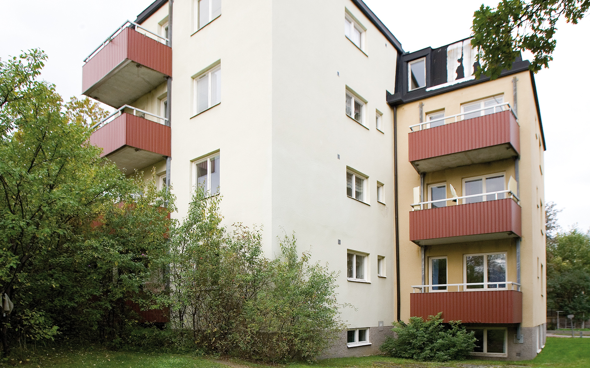 Fasad och balkonger