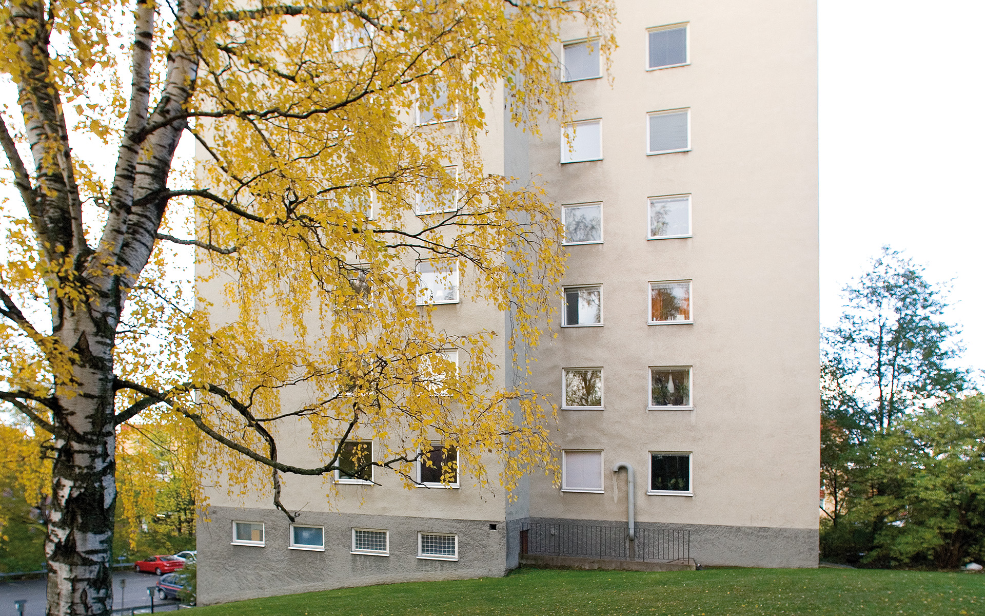 Fasad från gård