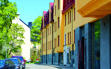 Fasad mot gatan