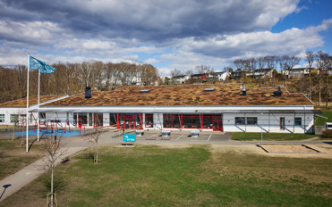 Fasad och gård