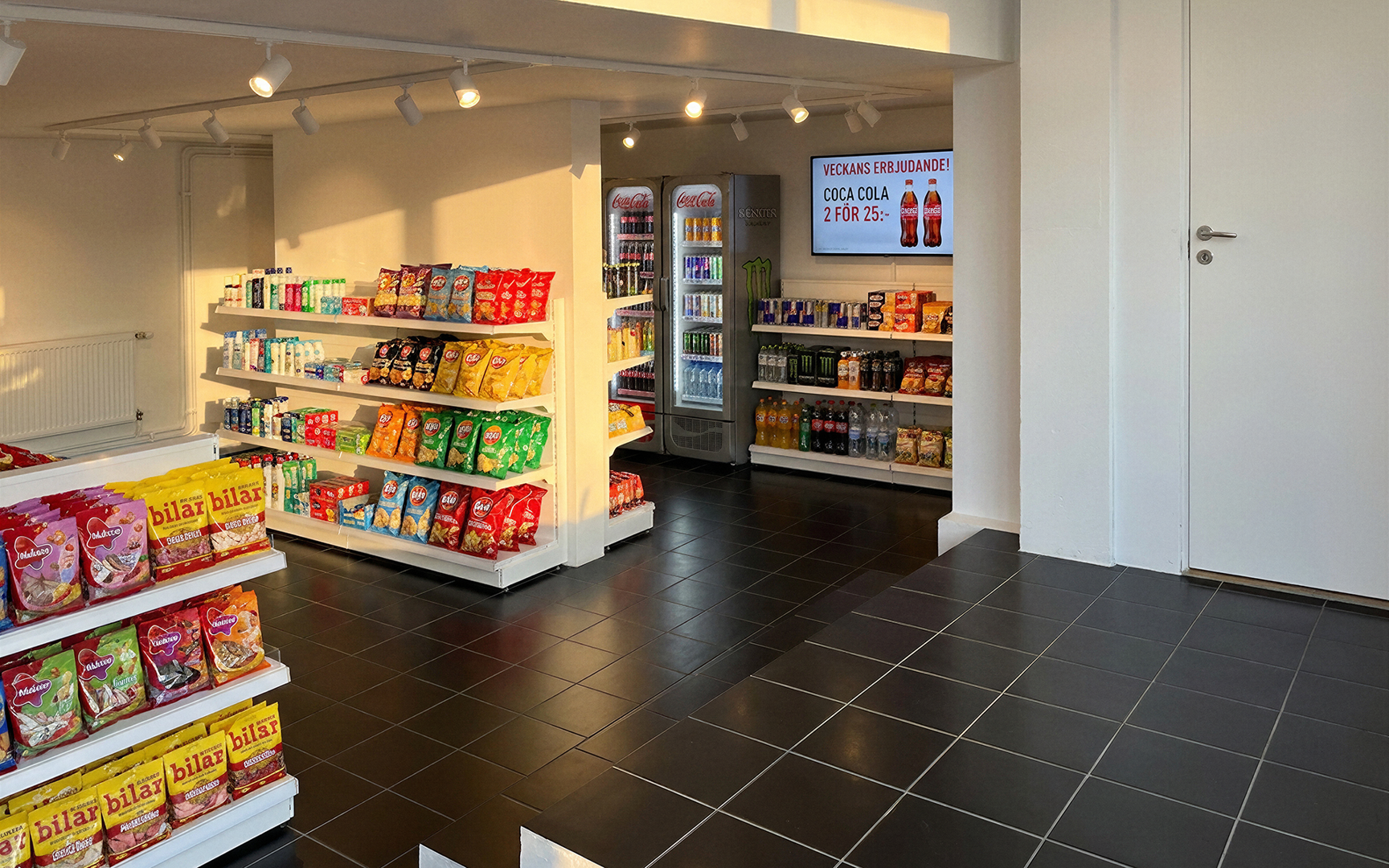 Visionsbild, entré till kiosk/närlivs