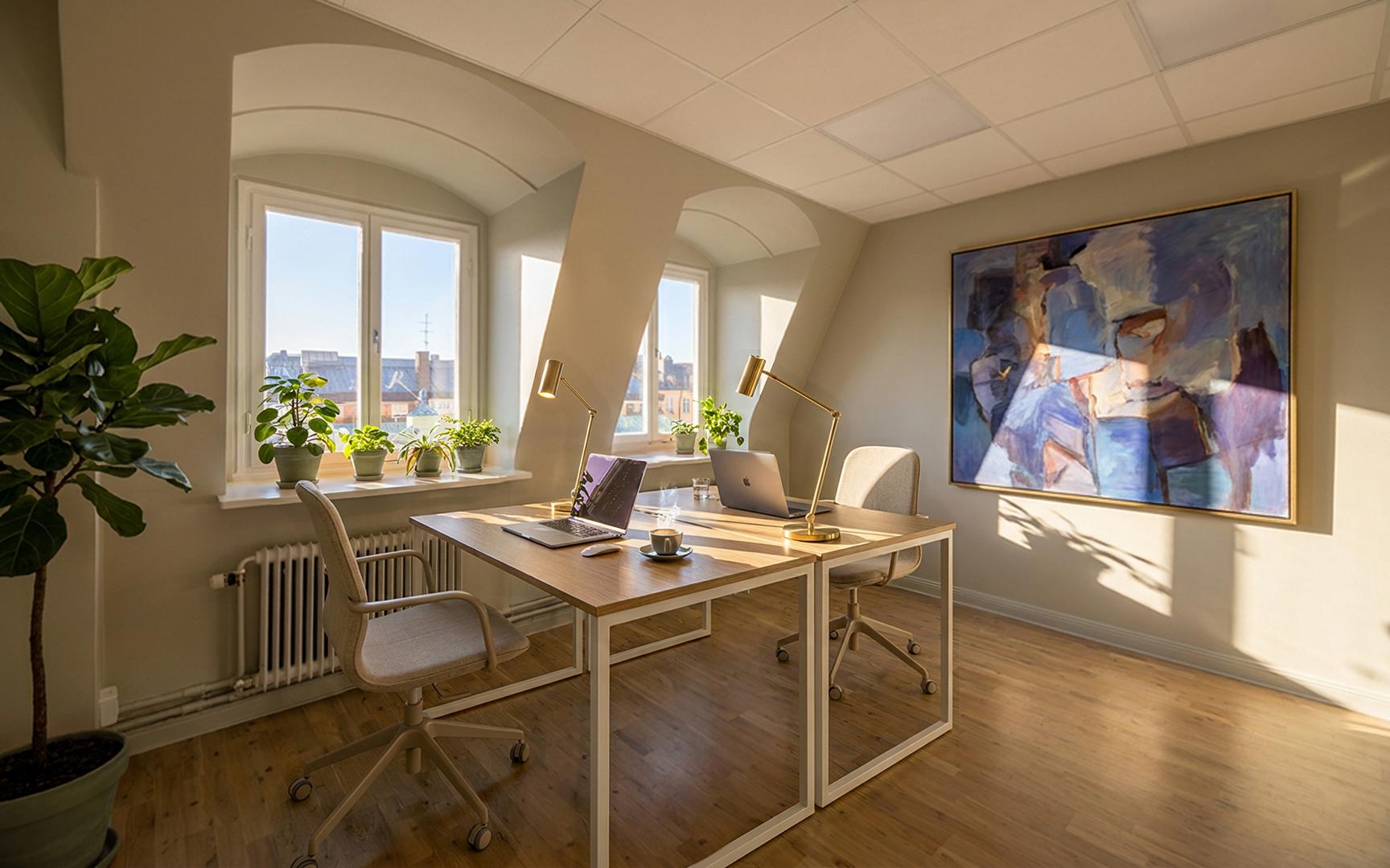 Kontor två personer, visionsbild