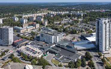 Tyresö Centrum flygbild