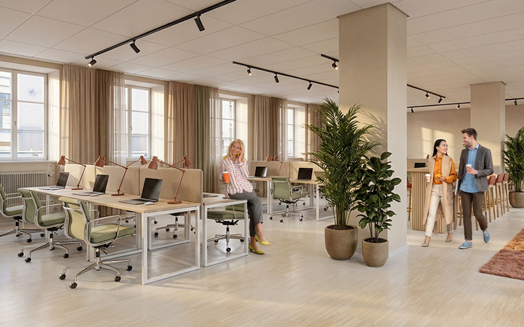 Visionsbild öppet kontor