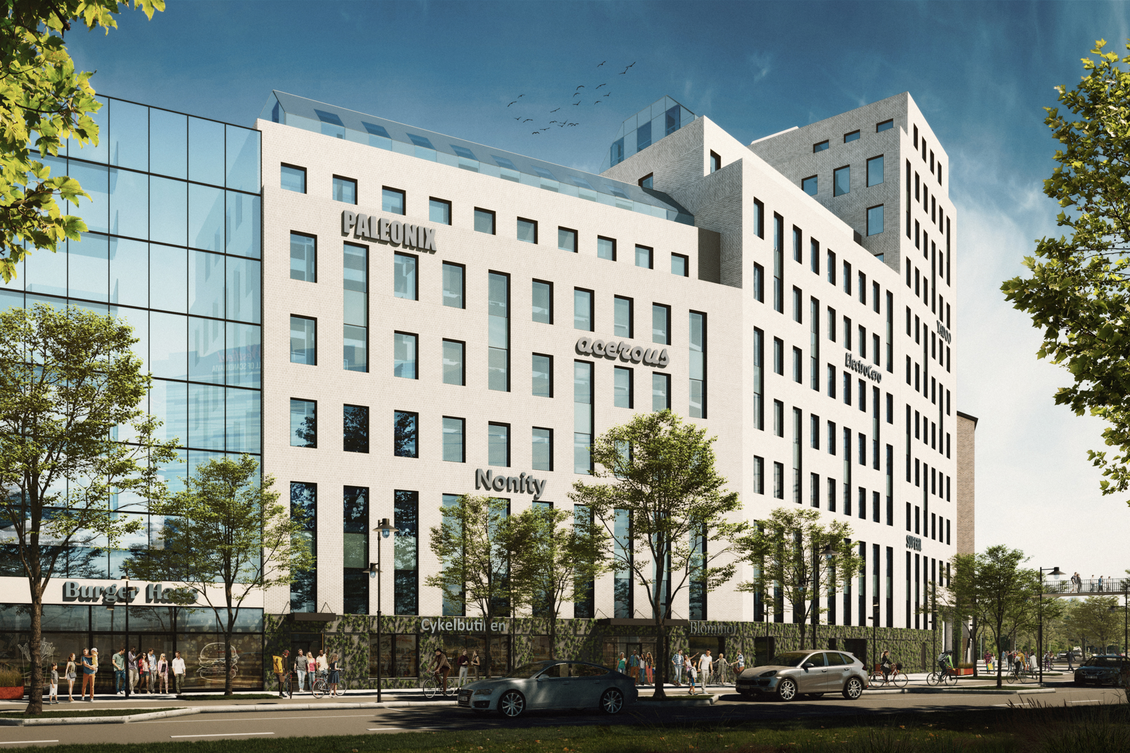 Fasad mot Kolonnvägen