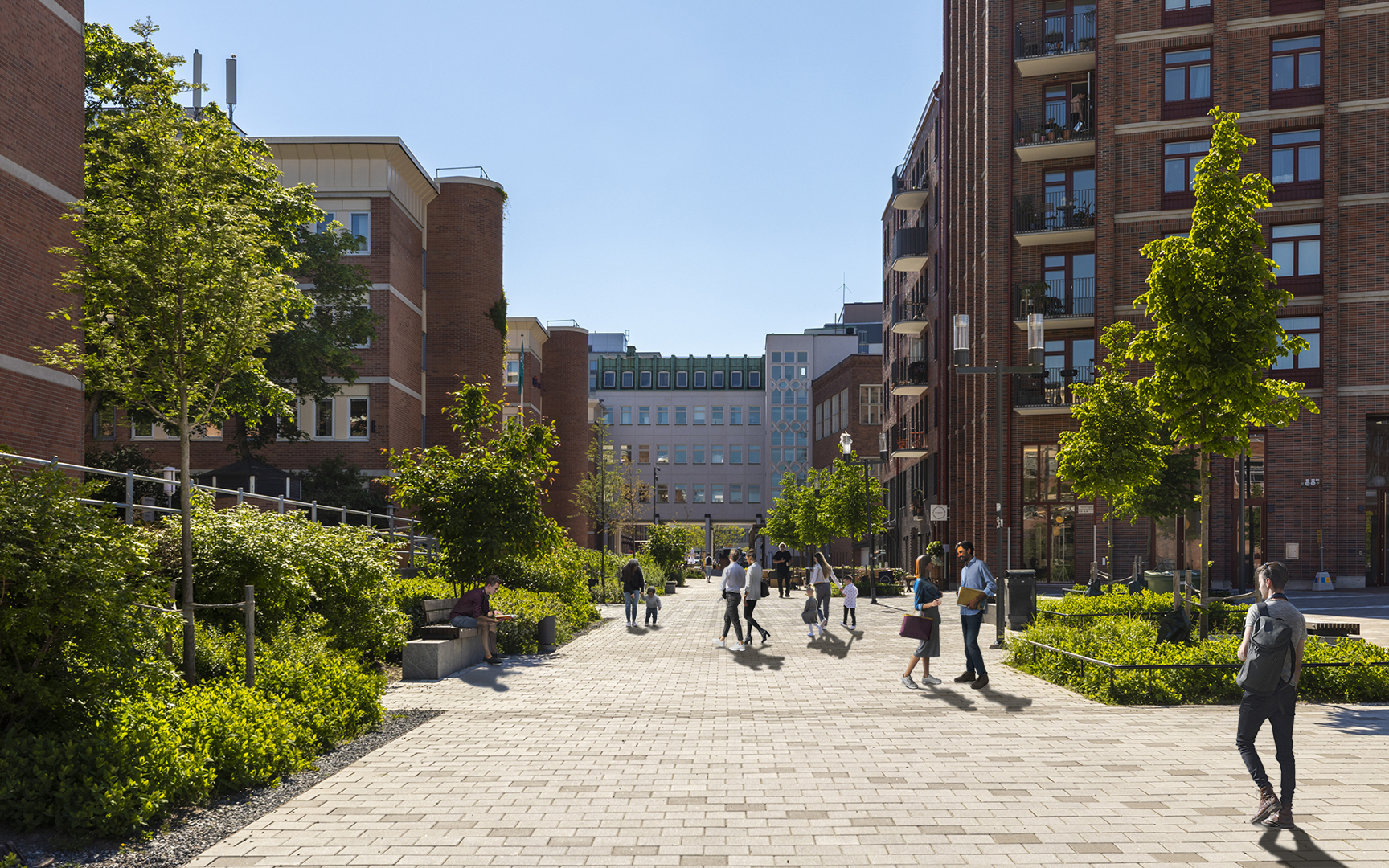 Promenadstråk i Fabriksparken