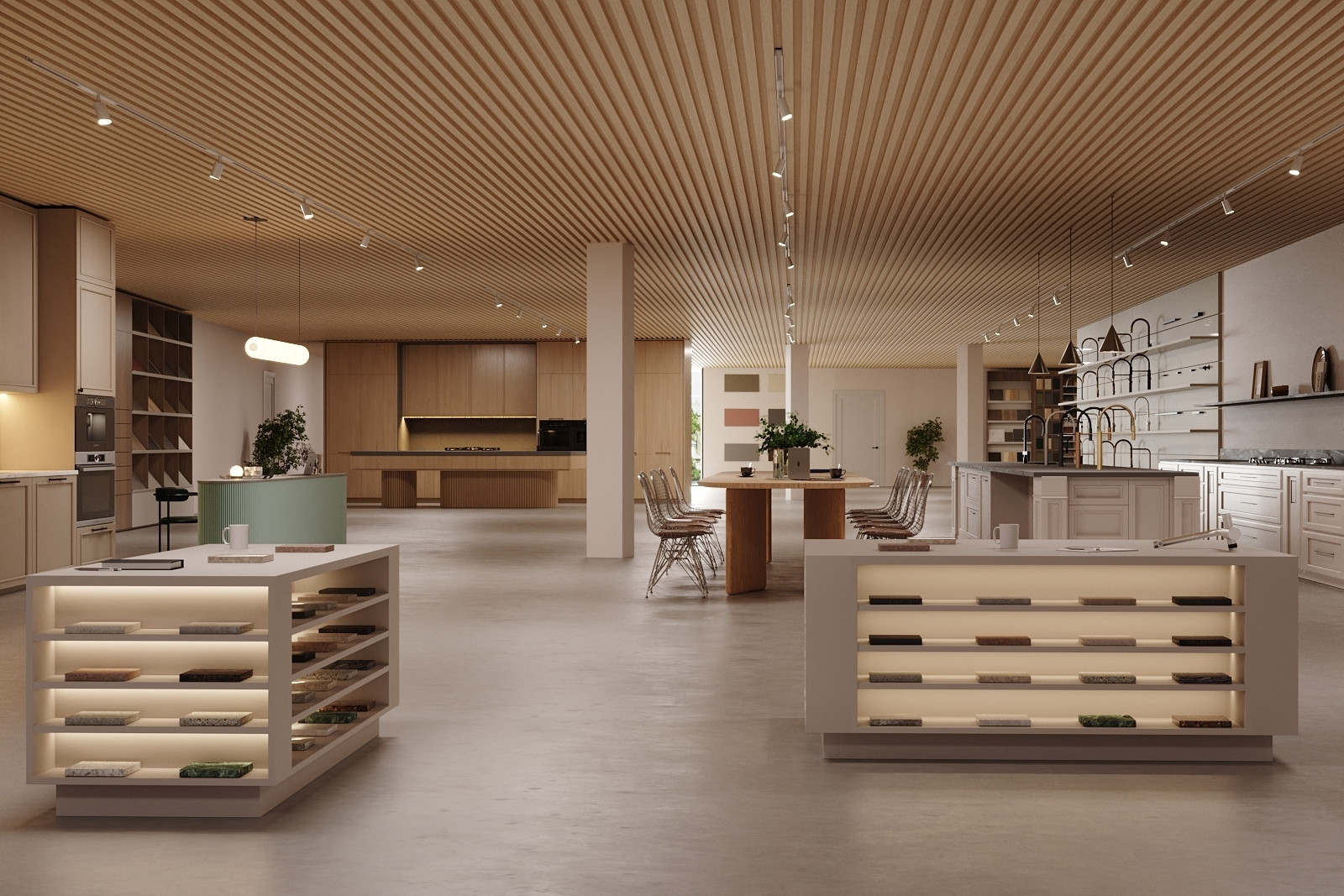 Visionsbild showroom kök