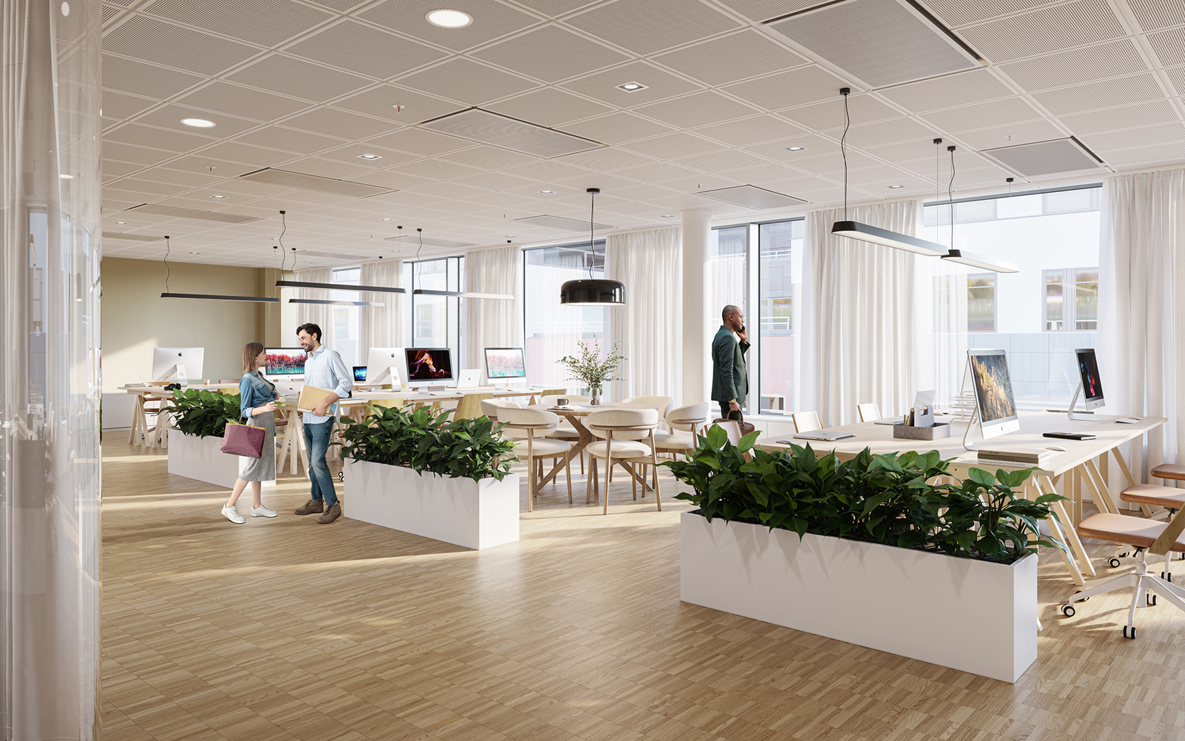 Kontorslandskap mot Jakobsbergsgatan