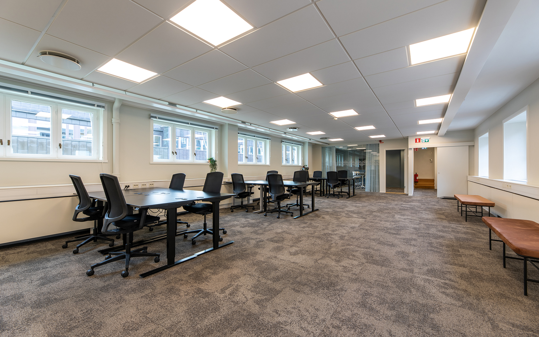 Ett av kontorslandskapen