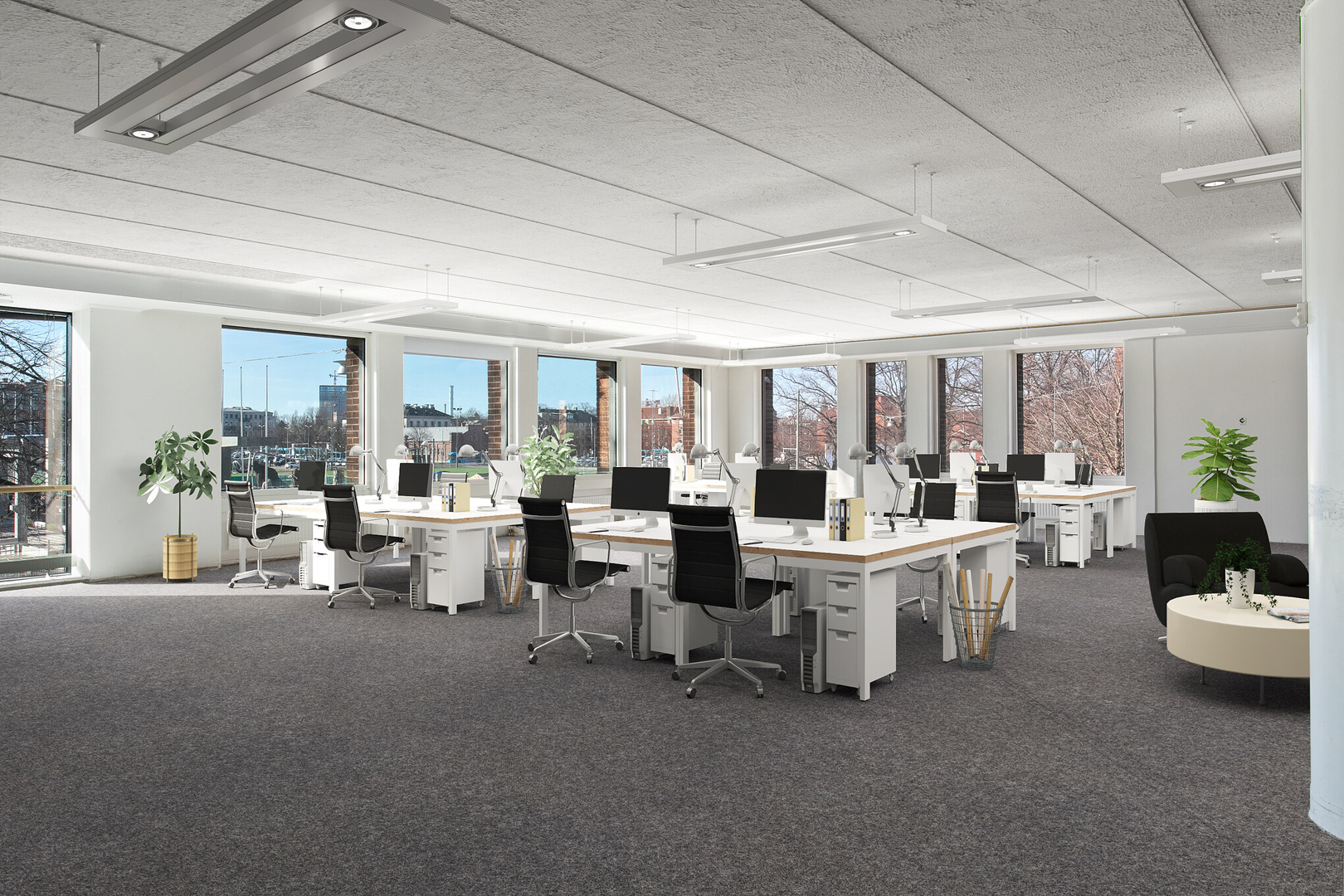 Visionsbild - Kontorslandskap