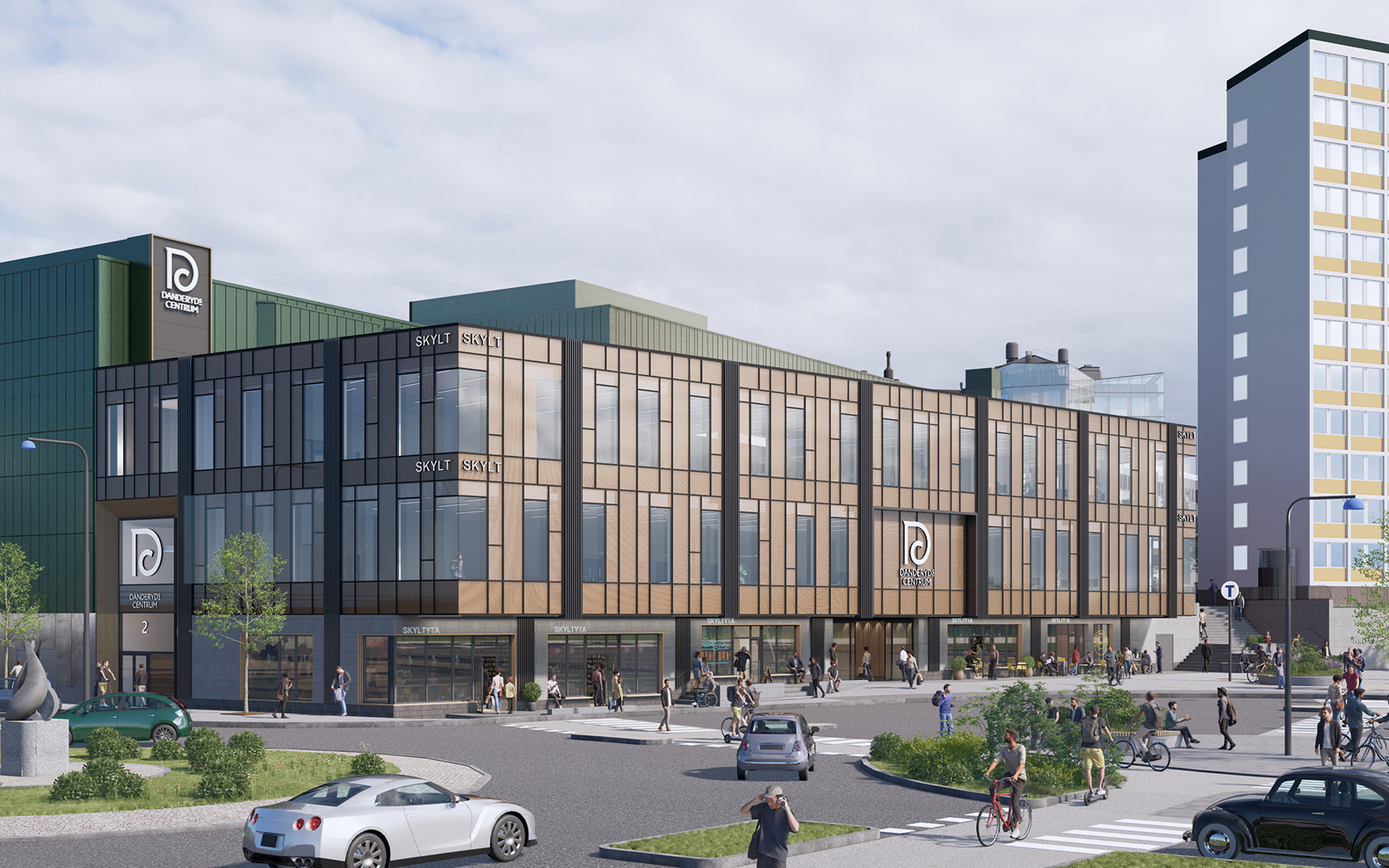 Tillbyggnad, vy från busstorget