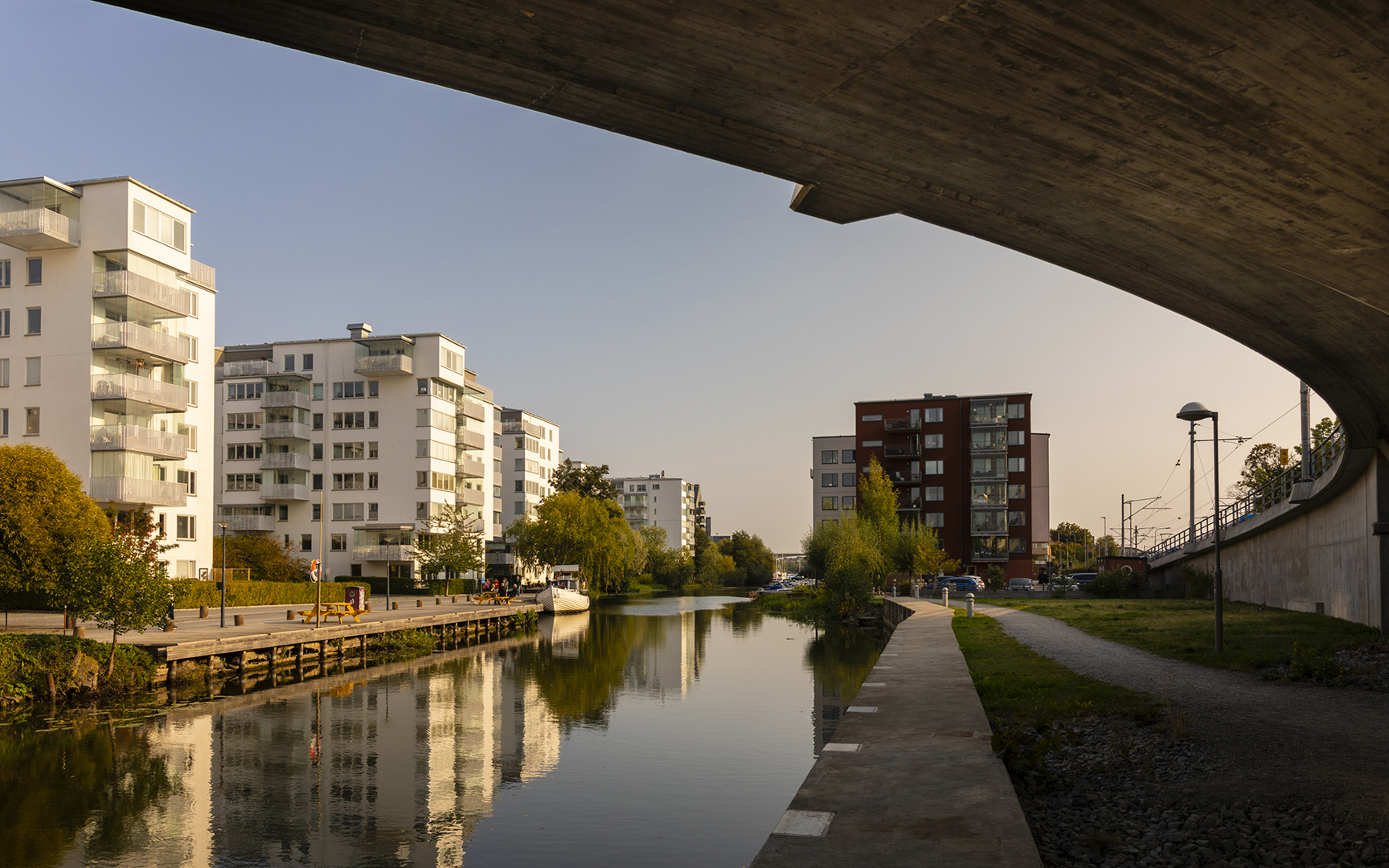 Bällstaån som ligger precis över gartan