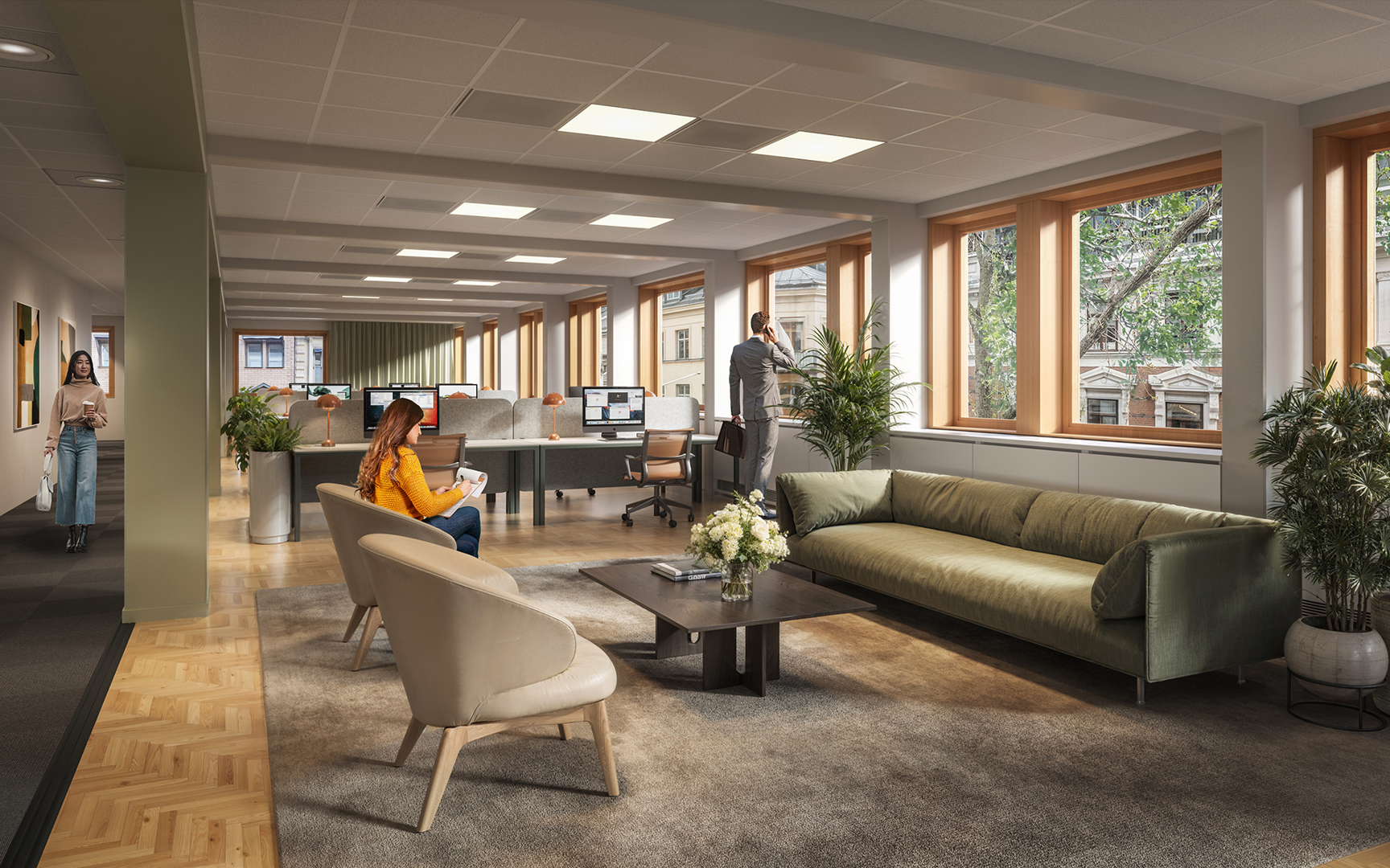 Visionsbild kontorslandskap