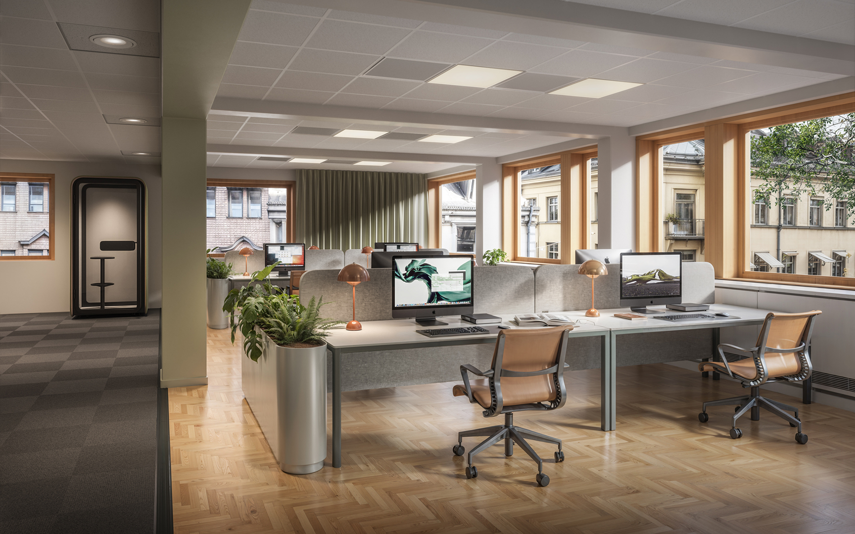 Visionsbild kontorslandskap