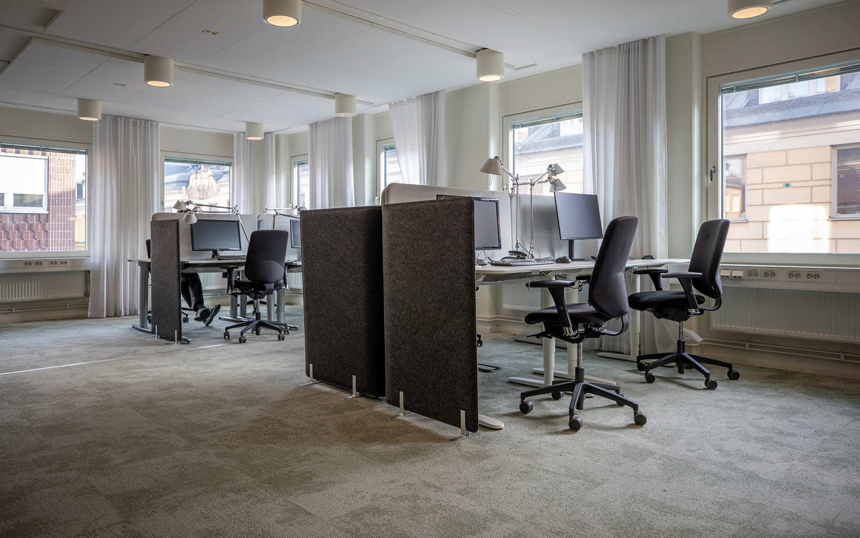 Kontorslandskap korsningen Brahegatan/Humlegårdsgatan