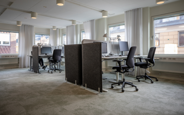 Kontorslandskap korsningen Brahegatan/Humlegårdsgatan