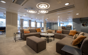 Öppen yta vid pentry och lunchrum