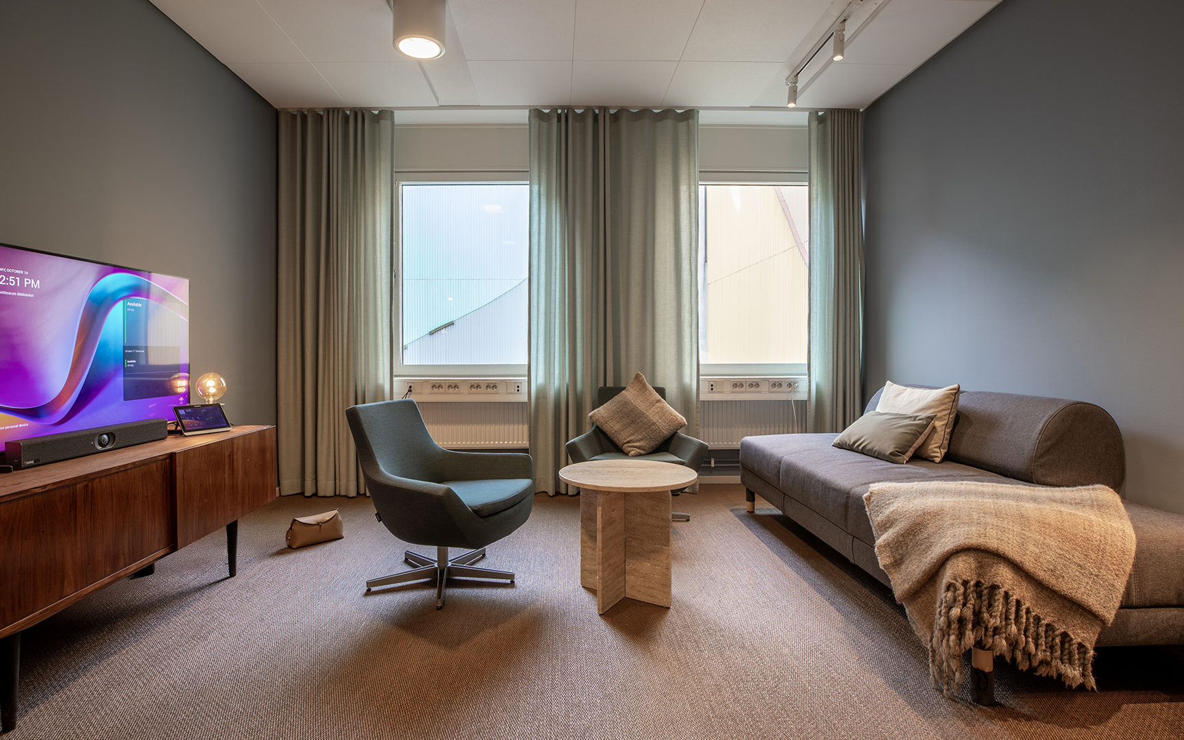 Kombinerat vil- och mötesrum