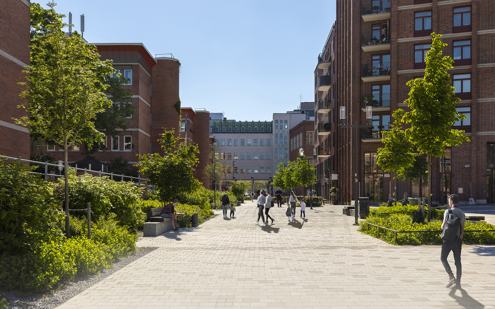 Vasagatan utanför fastigheten