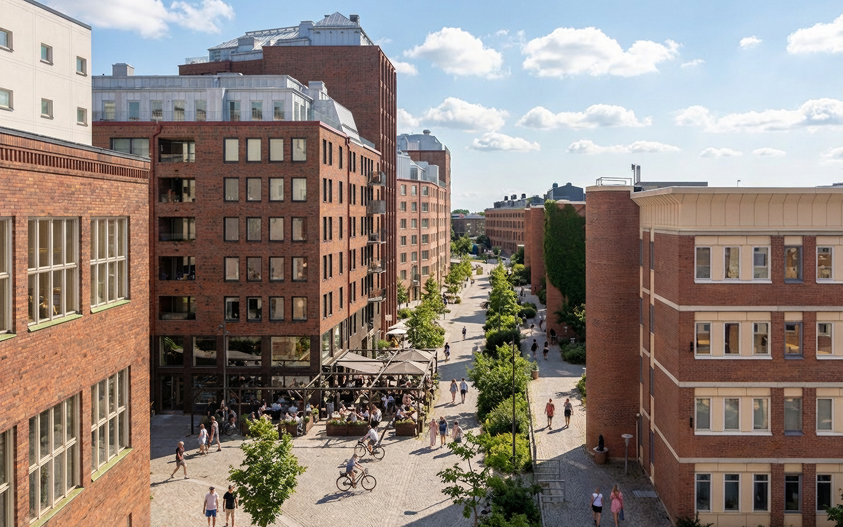 Vasagatan utanför fastigheten