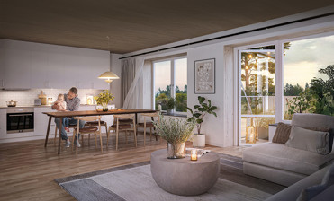 Lägenhet i Skandia Fastigheters bostadshus i Sävja