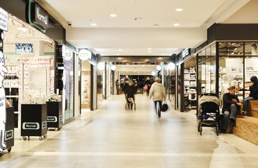 Flygvy över Mörby Centrum