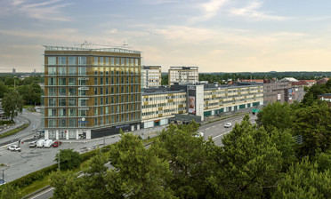 Flygvy över Mörby Centrum